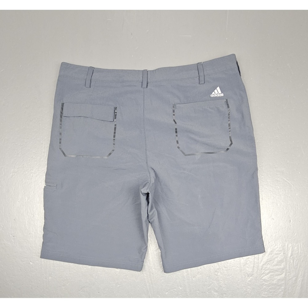Adidas Ultimate 365 Chino Golf Shorts Men's 36 Smoke Gray 10" Inseam Casual